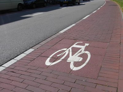 Nieuw asfalt fietspad Amsterdamseweg