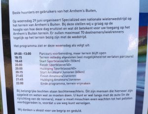 Wielerwedstrijd – klimcriterium op Arnhems Buiten